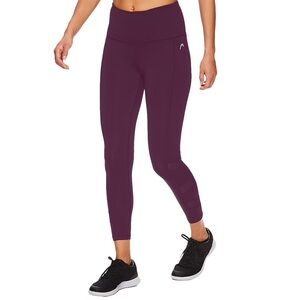 4/$20 Head Deep Purple 3/4 Athletic Yoga Leggings with Mesh Details- EUC size XL
